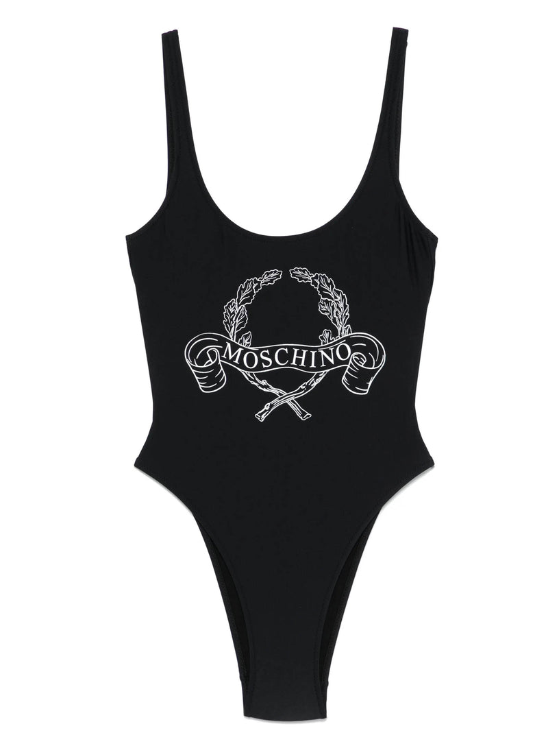 One-Piece Swimsuit Laurel Crown Logo