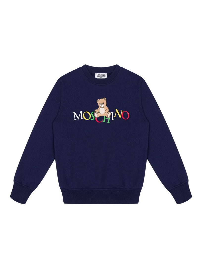 Bear-motif sweatshirt