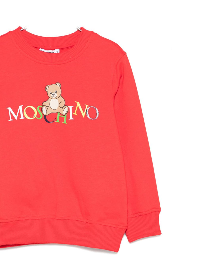 Bear-motif sweatshirt