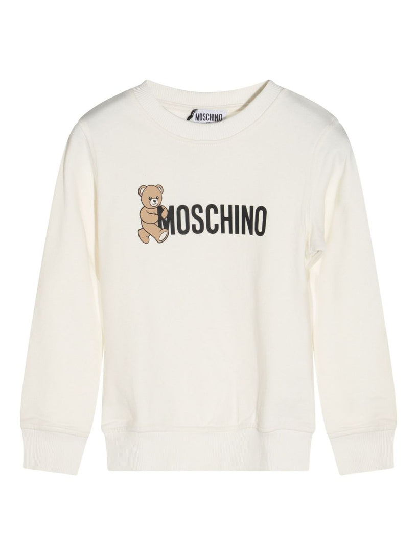 Teddy-print sweatshirt