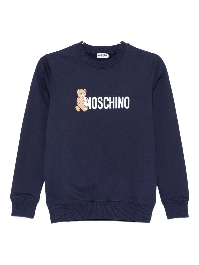 Teddy-print sweatshirt