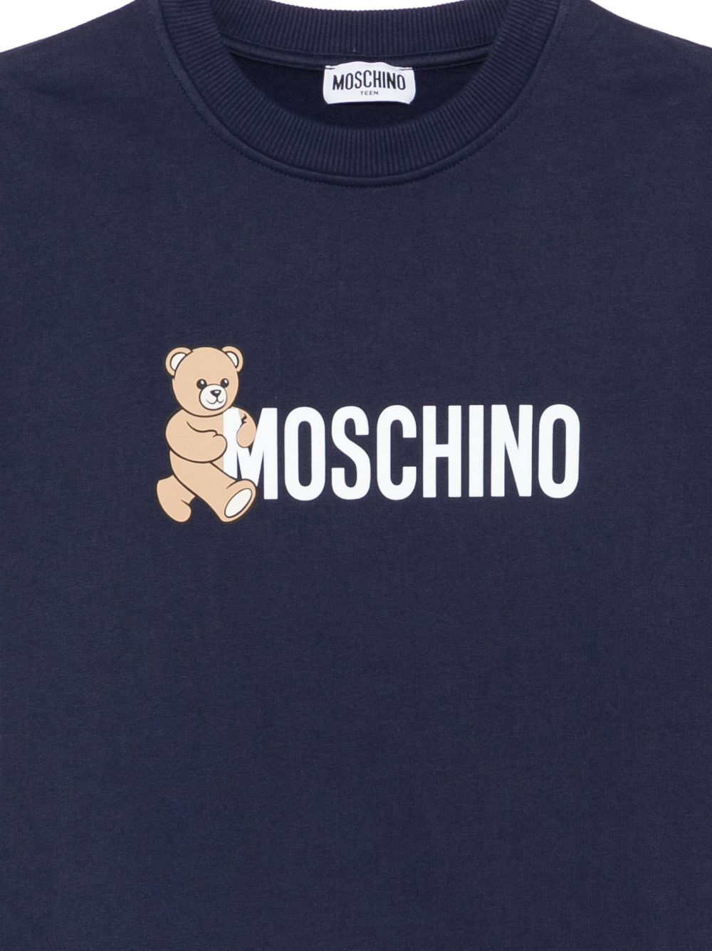 Teddy-print sweatshirt