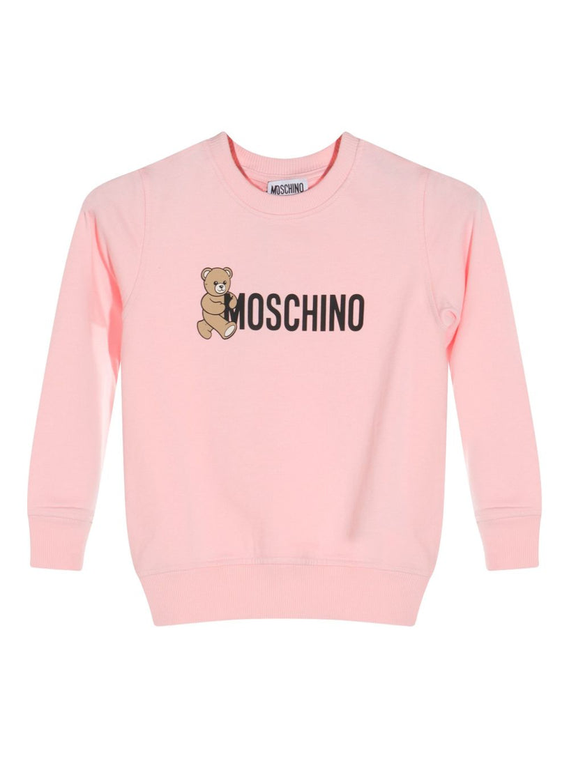 Teddy-print sweatshirt