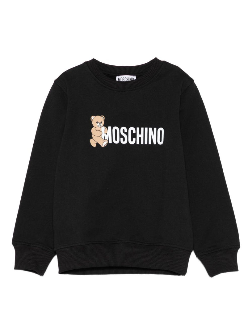 Teddy-print sweatshirt