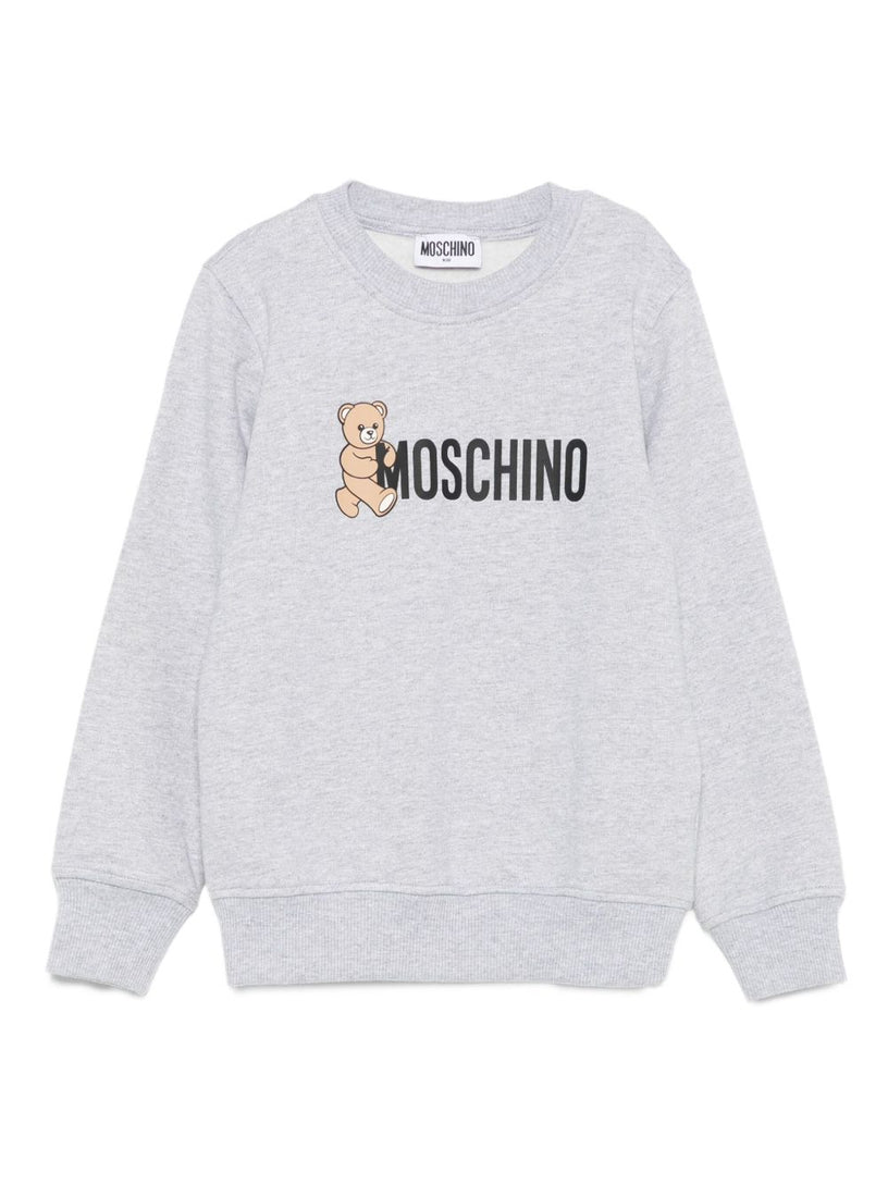 Teddy-print sweatshirt