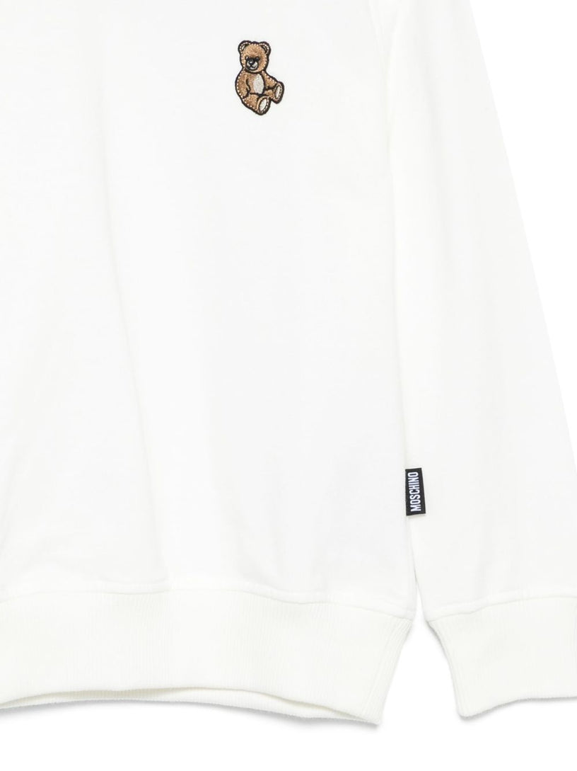 Teddy Bear-embroidered sweatshirt