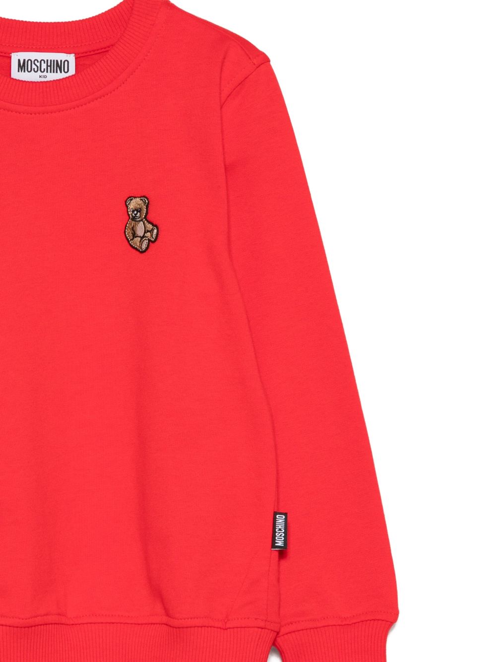 Teddy Bear-embroidered sweatshirt