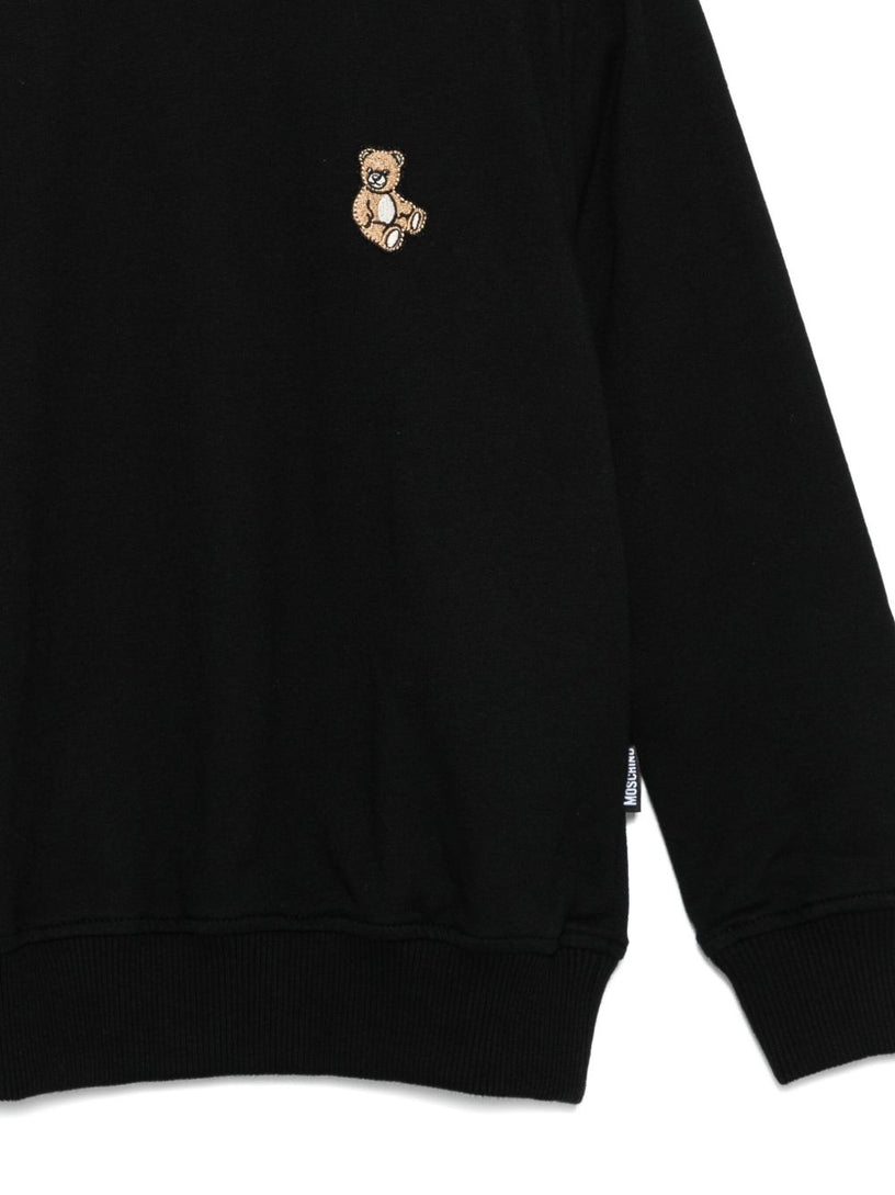 Teddy Bear-embroidered sweatshirt