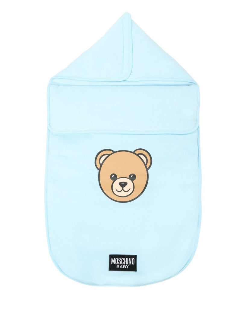 Teddy Bear-print sleeping bag