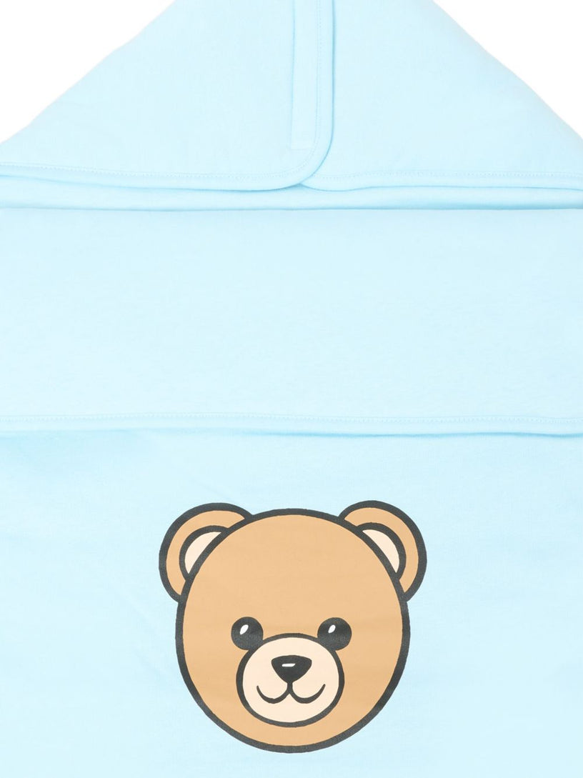 Teddy Bear-print sleeping bag