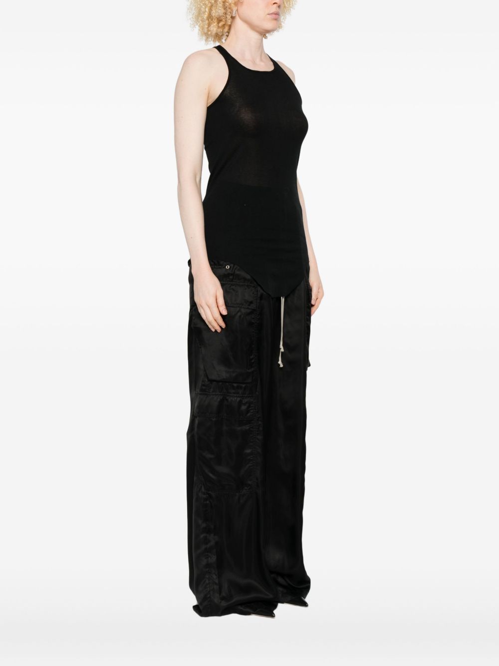 Basic rib tank top RICK OWENS Rosso | Grifo210
