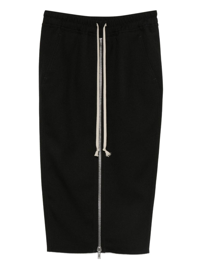 Pillar skirt with zip