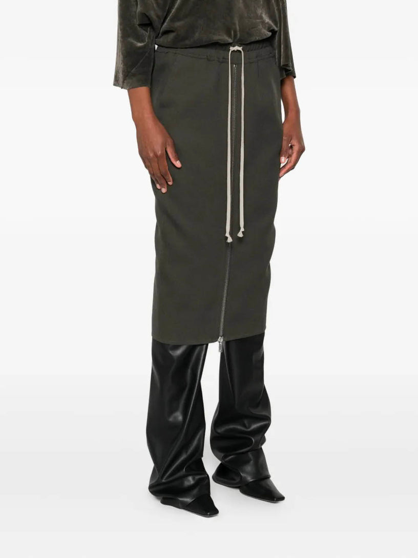 Pillar skirt with zip