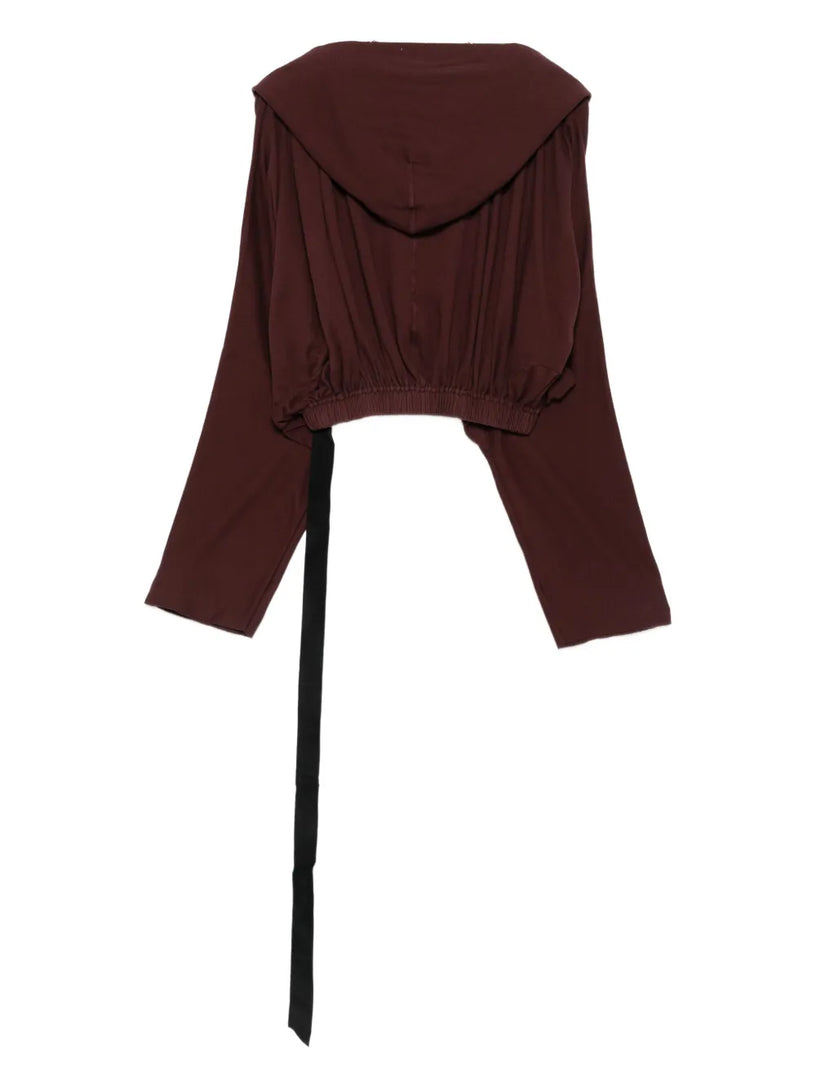 Cropped hooded tunic