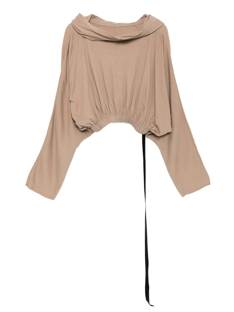 Cropped hooded tunic