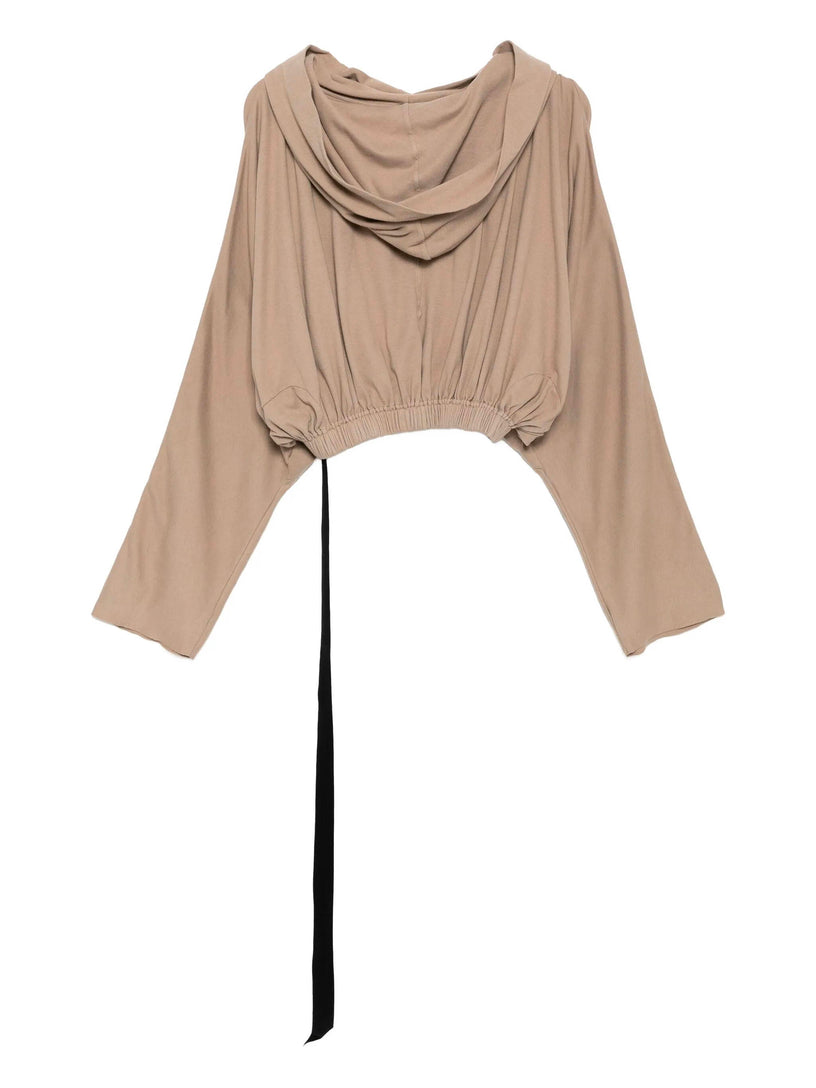 Cropped hooded tunic