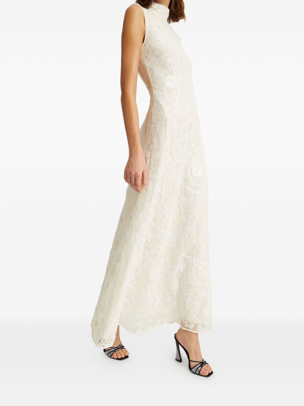 Lace sequin maxi dress