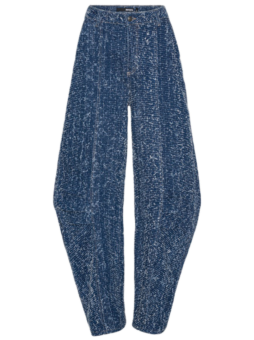 Wide denim trousers