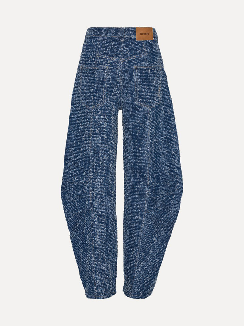 Wide denim trousers