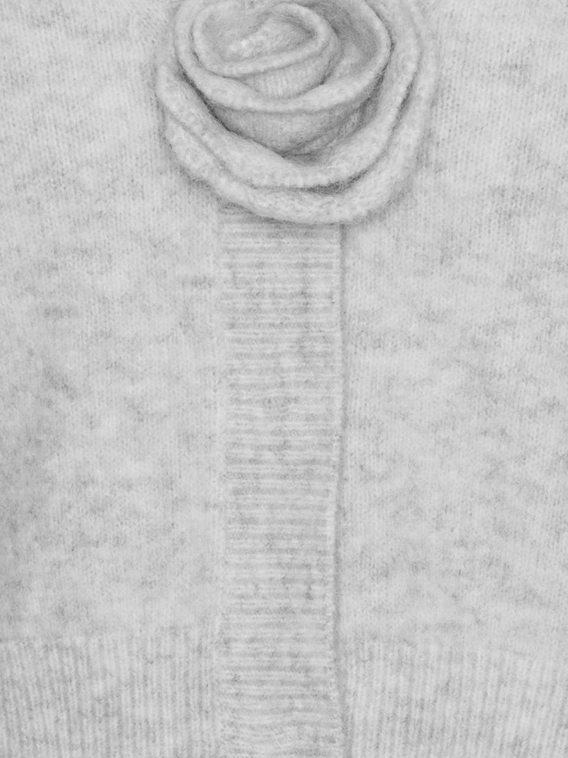 Puff Sleeve Knit Cardigan