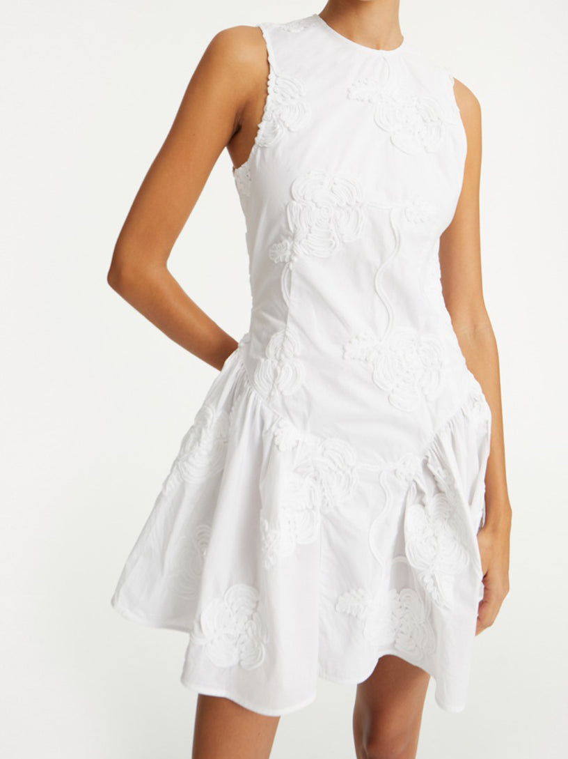 Poplin mini dress