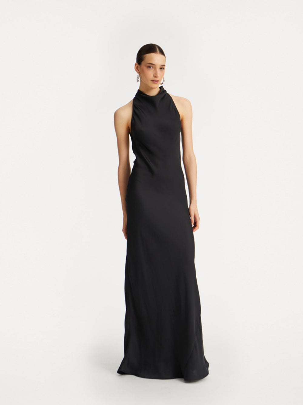 Satin maxi dress