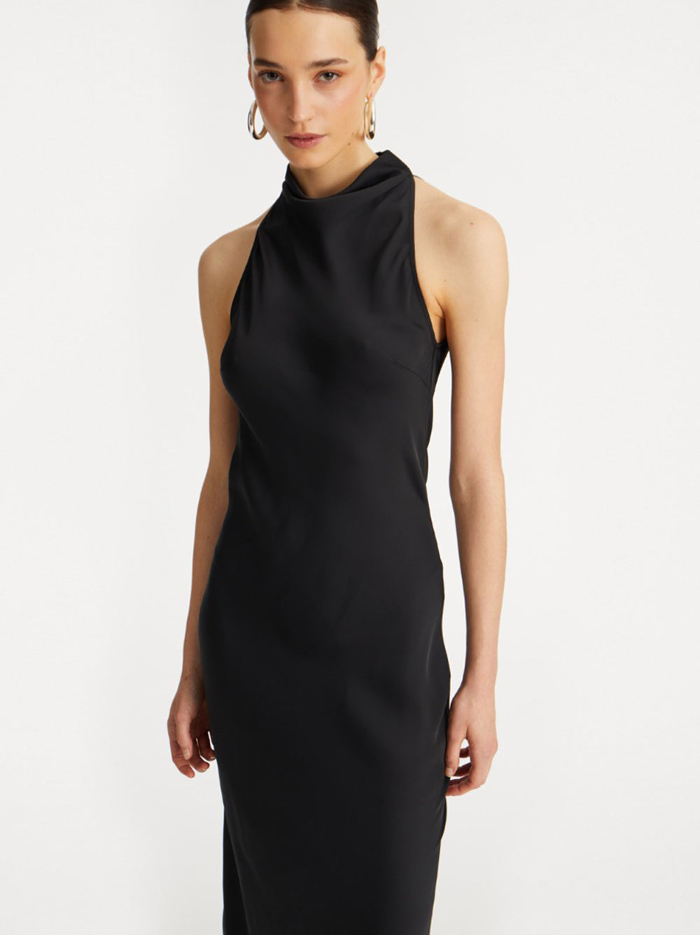 Satin maxi dress