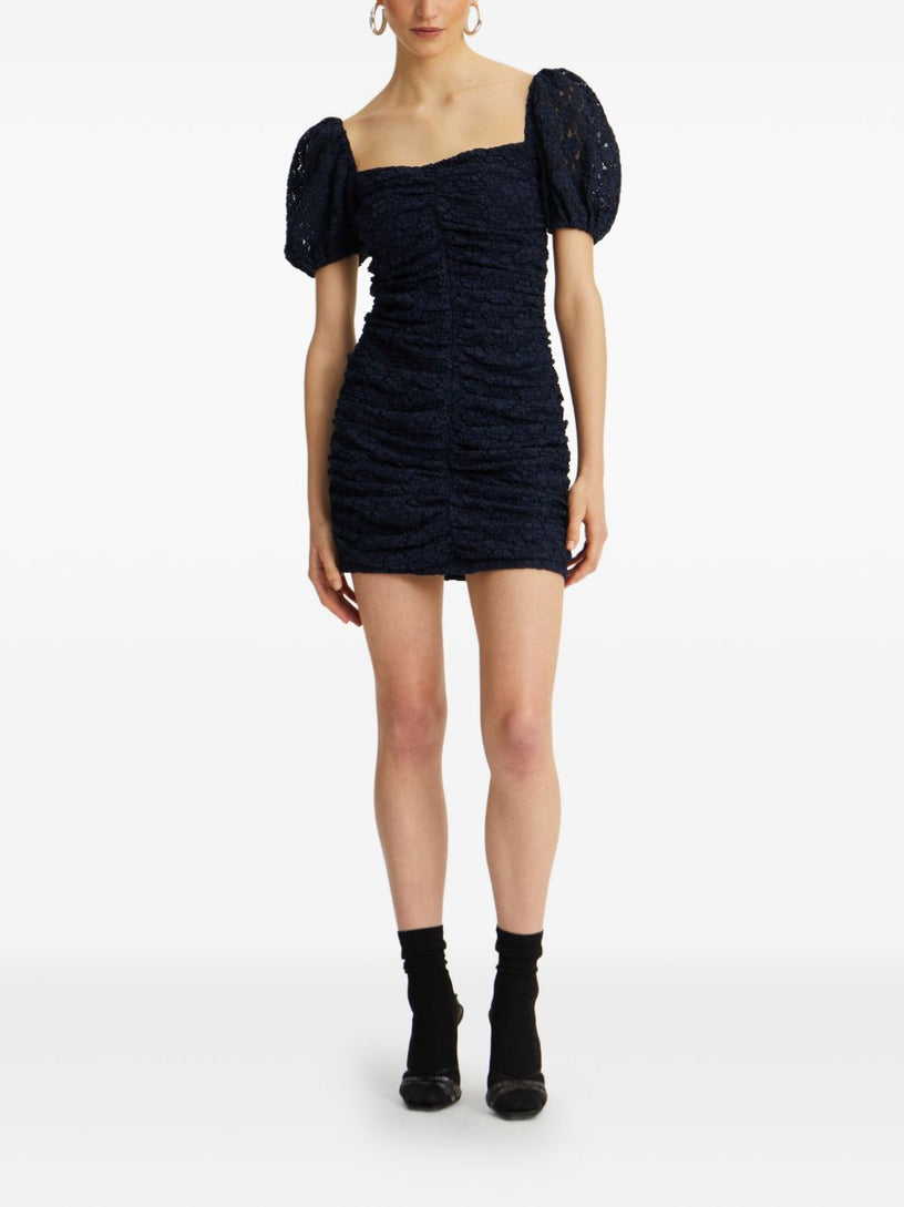 Lace Mini Dress ROTATE Blu | Grifo210 Lace Mini Dress ROTATE Blu | Grifo210