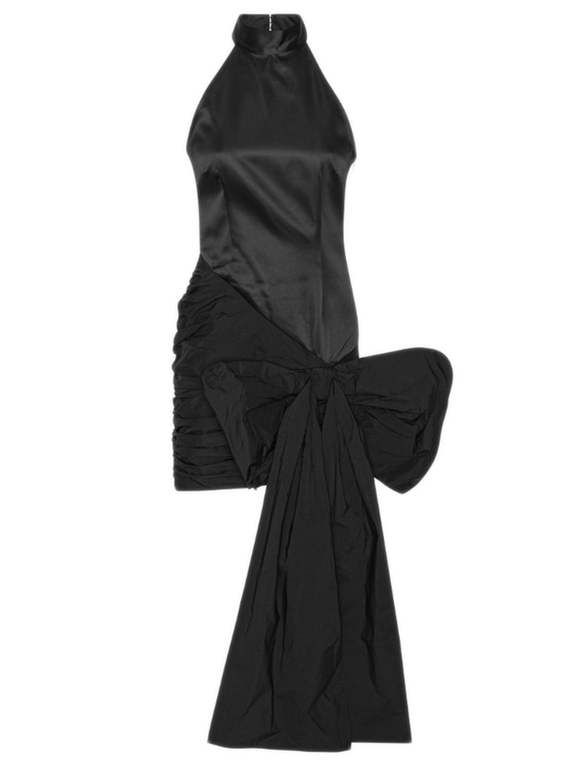 Satin bow dress