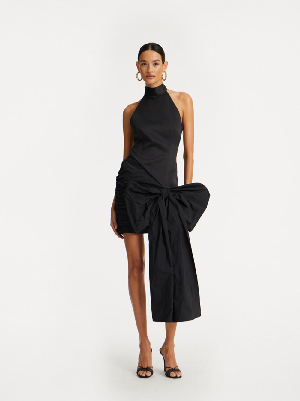 Satin bow dress