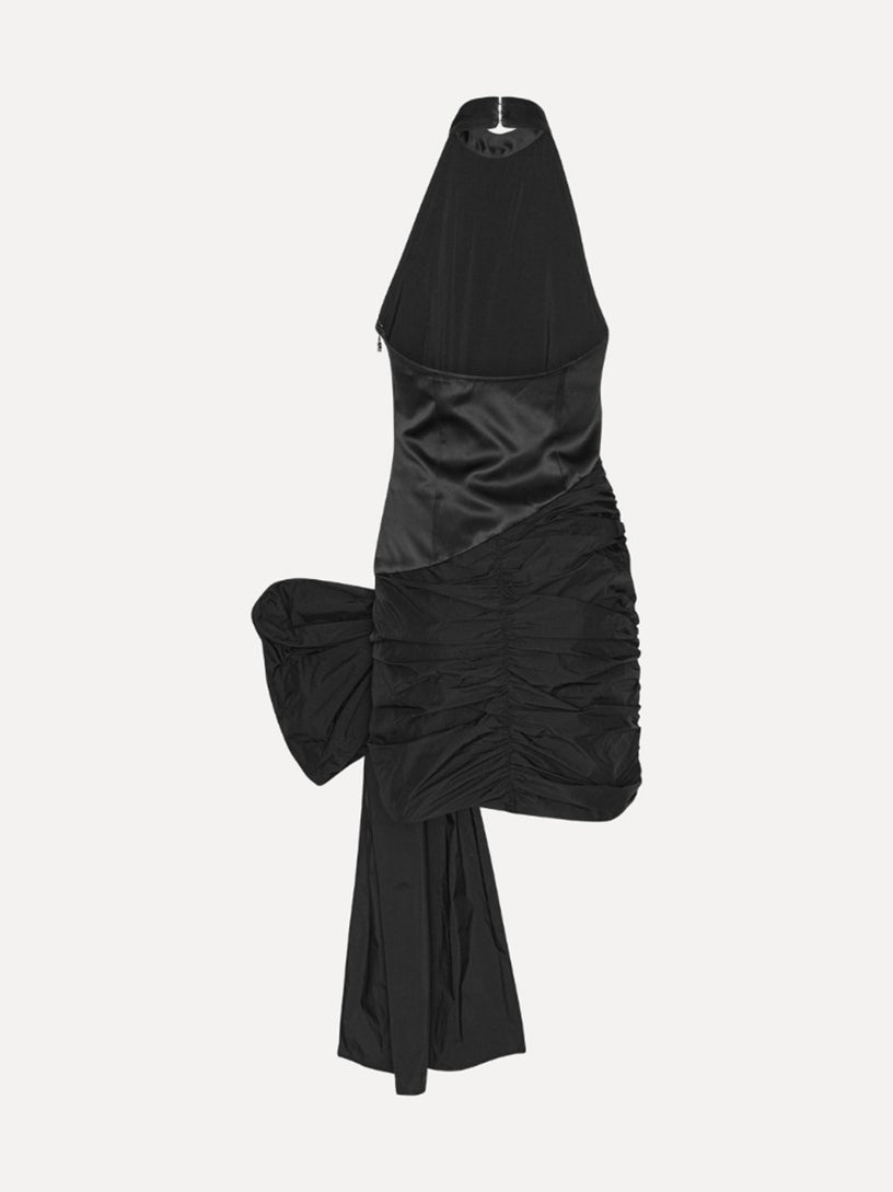 Satin bow dress