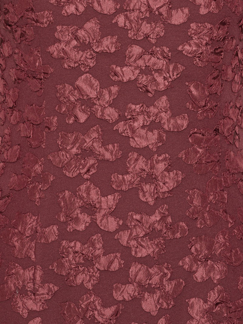 Jacquard midi puffy dress