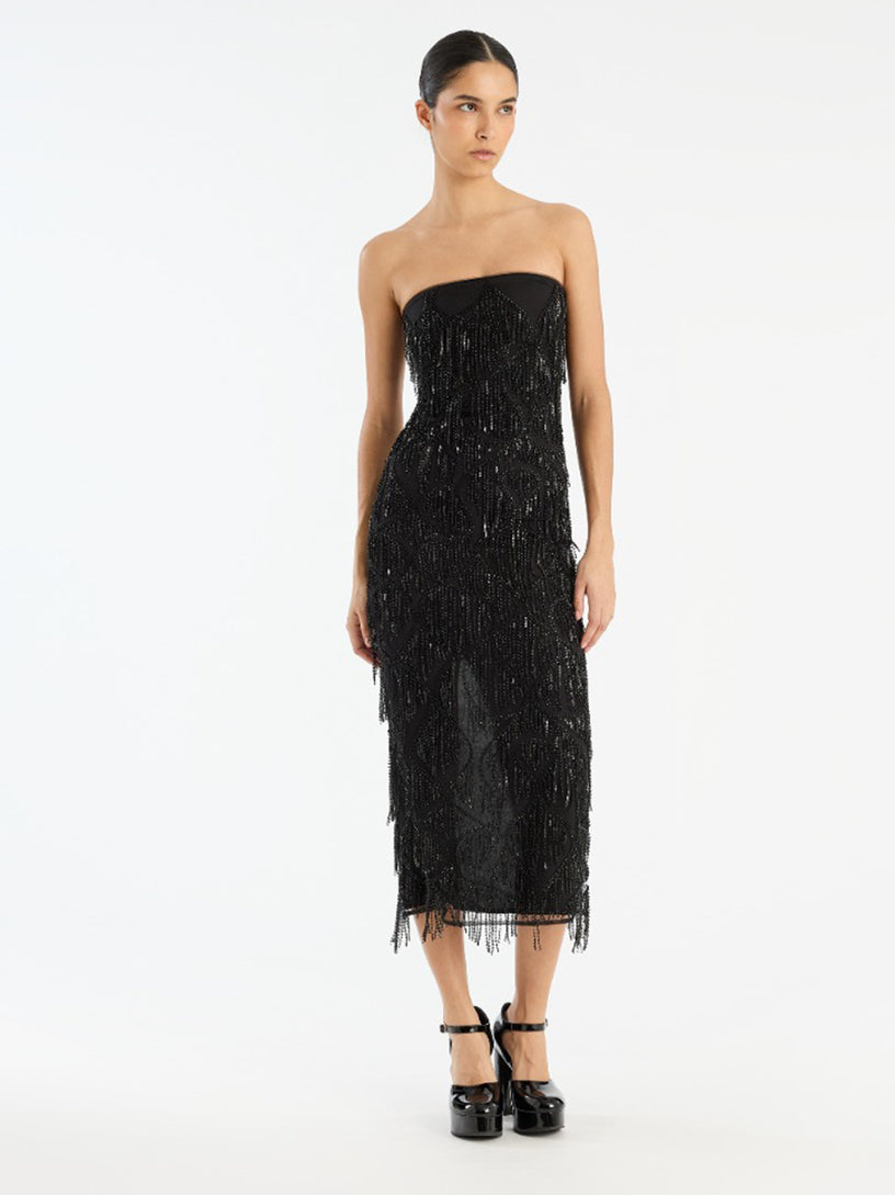 Sequins midi tube dress