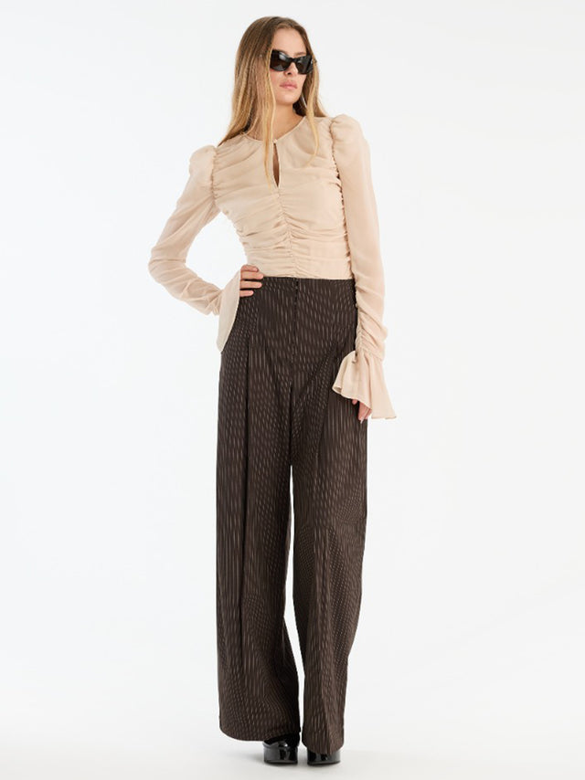 Chiffon LS Top