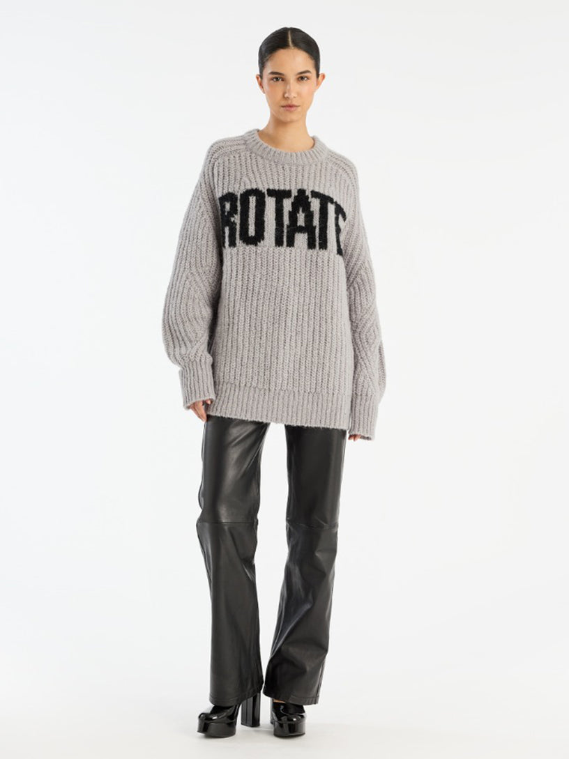 Knitted logo sweater