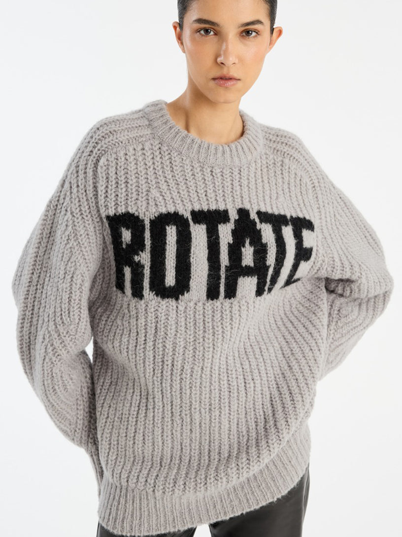 Knitted logo sweater