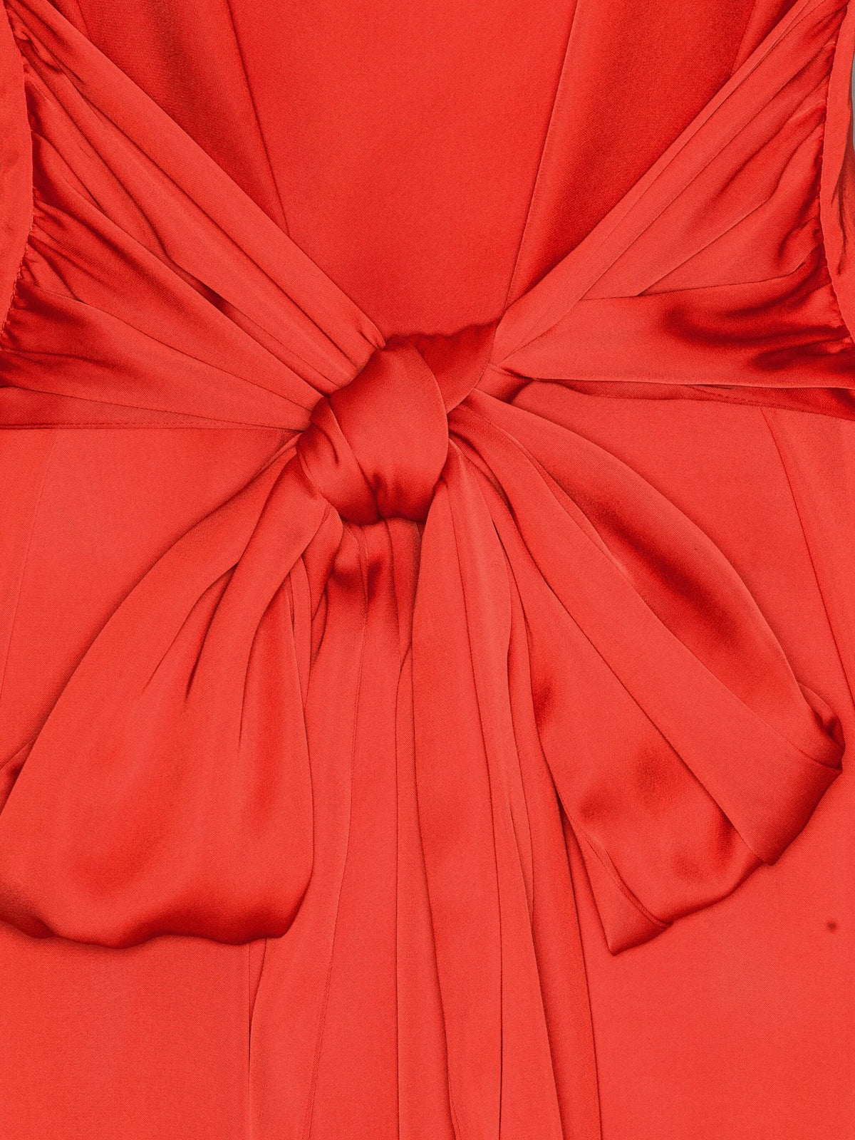 Shirt dress with satin tie