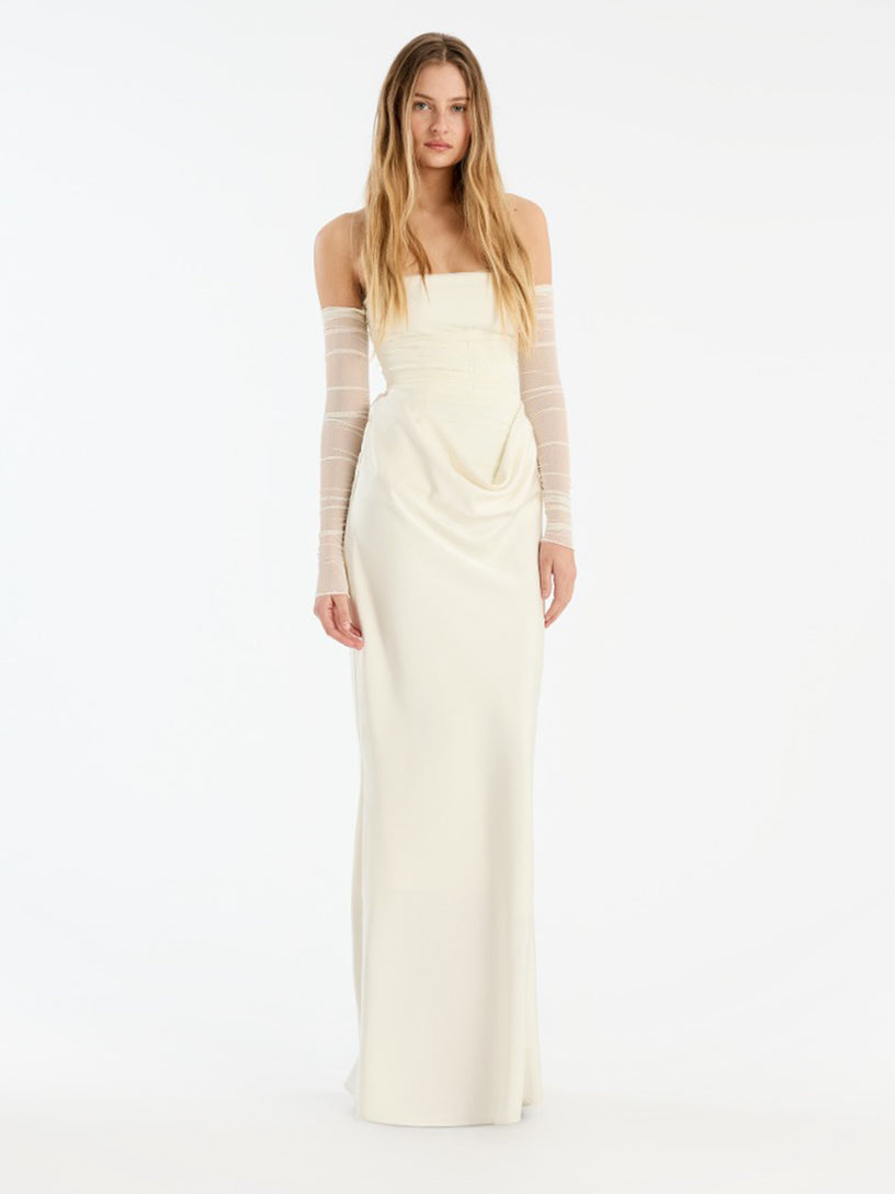Ruched maxi dress