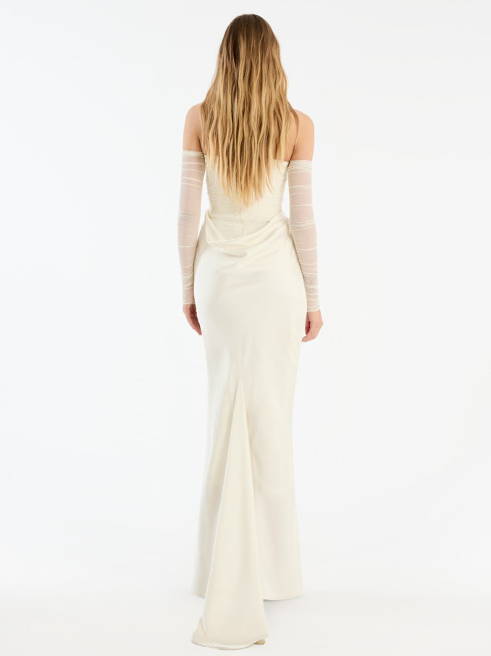 Ruched maxi dress