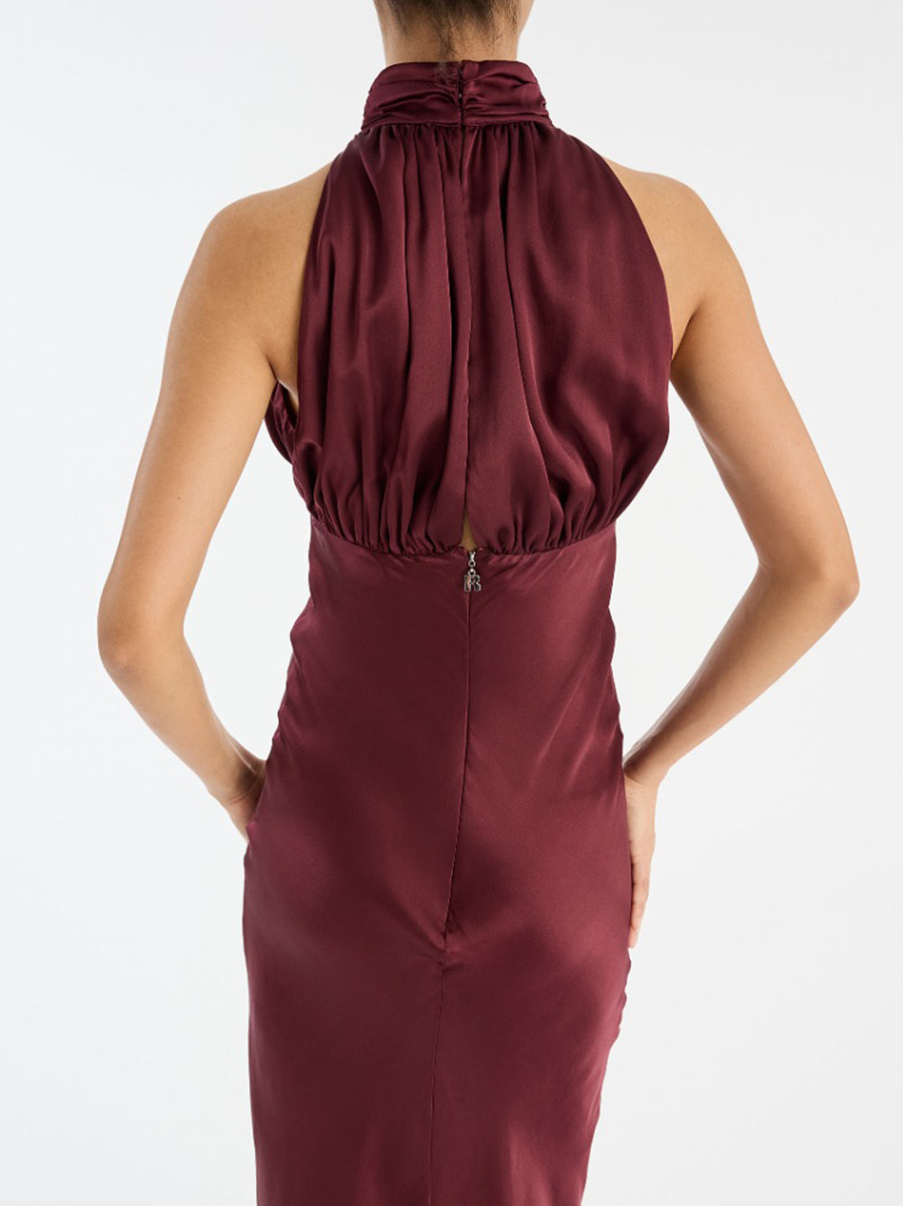 Sleeveless silk dress