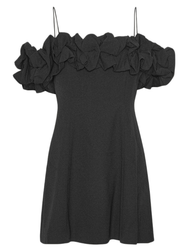 Crepe a-line mini dress