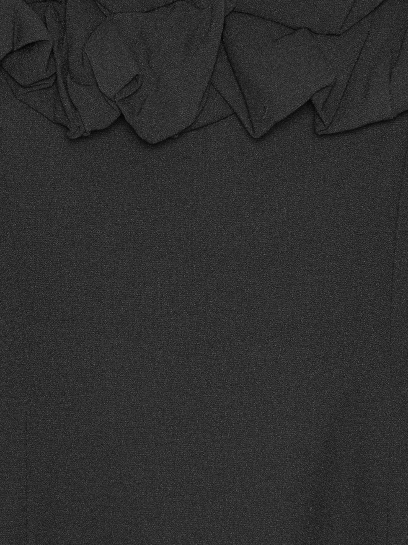 Crepe a-line mini dress