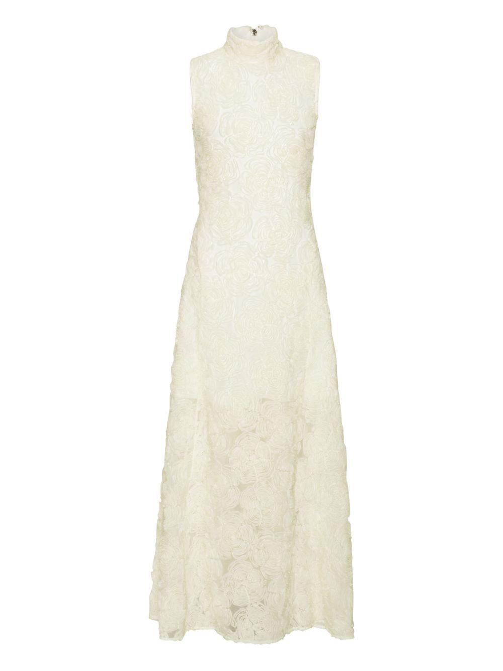 Flower Mesh Maxi Dress
