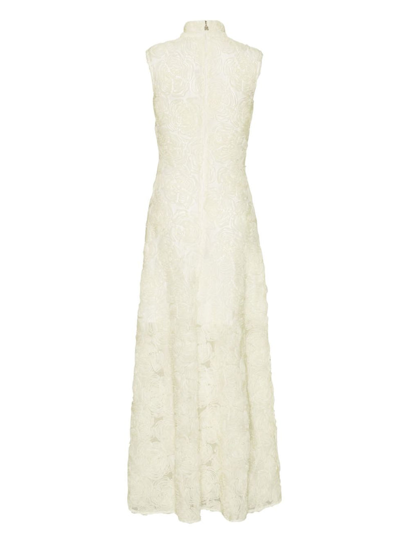 Flower Mesh Maxi Dress