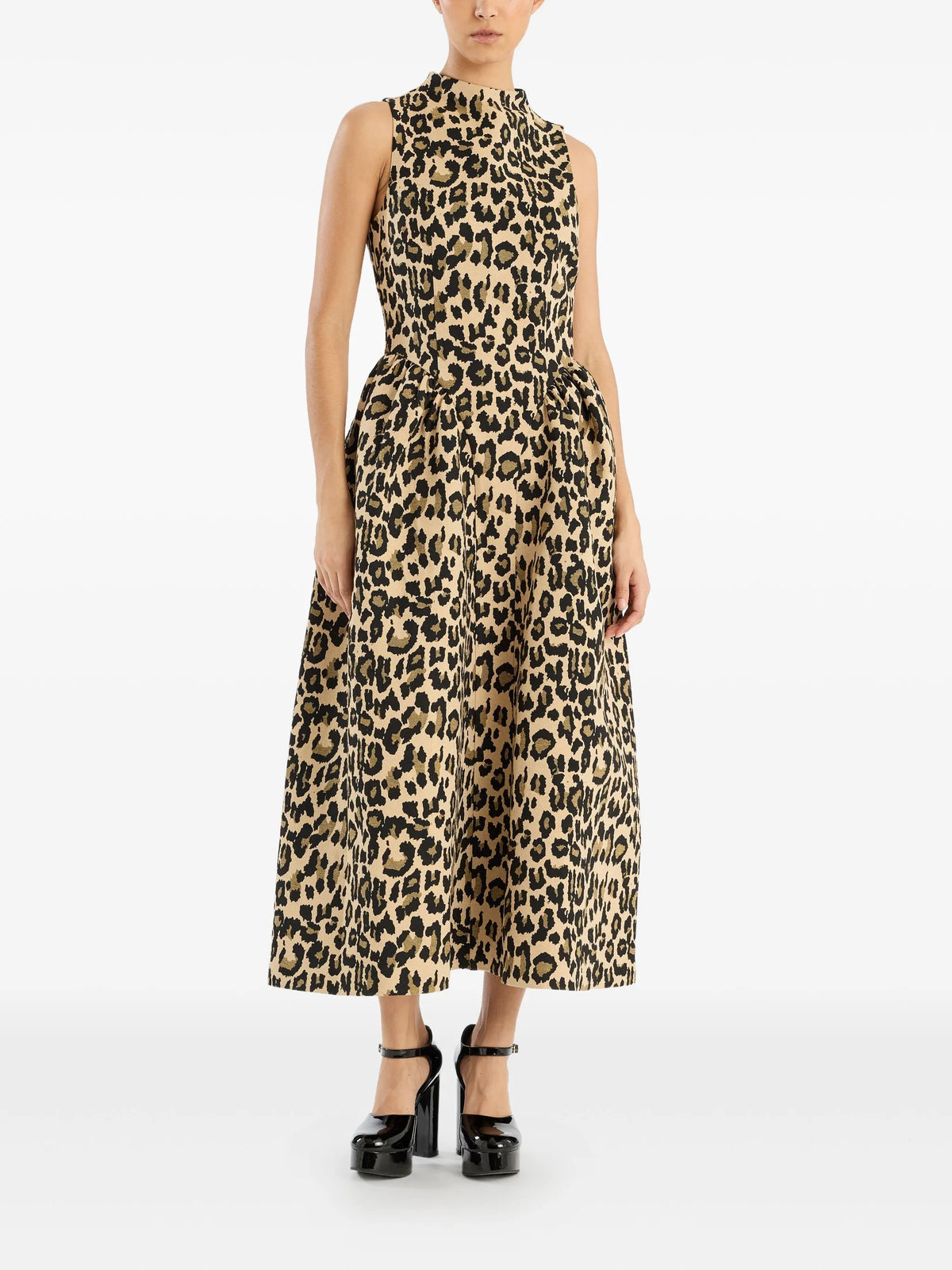 Jacquard midi dress