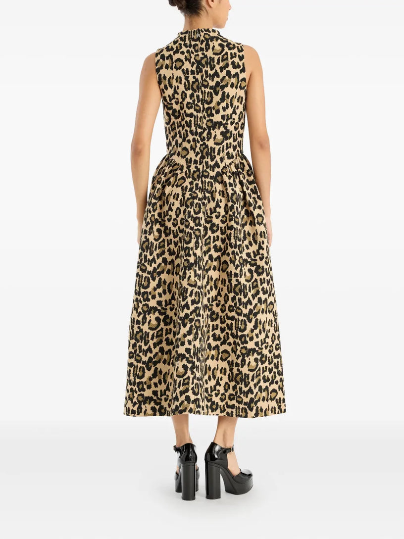 Jacquard midi dress