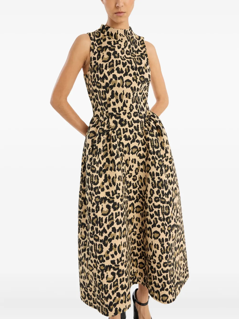Jacquard midi dress