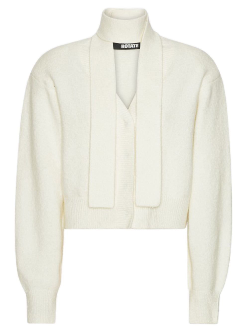 Knit scarf cardigan