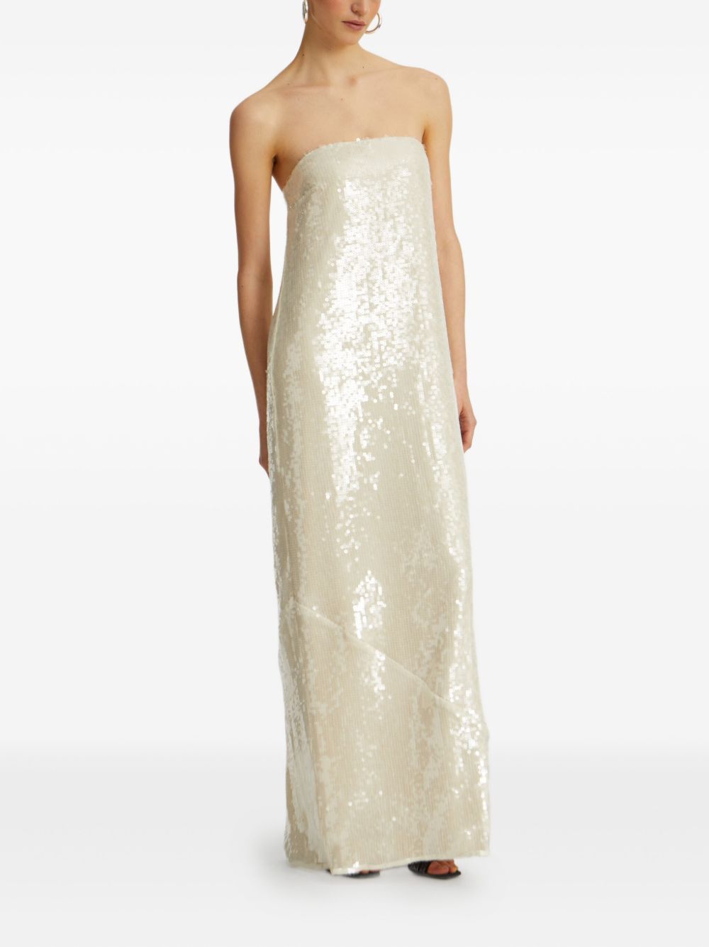Long dress with sequins