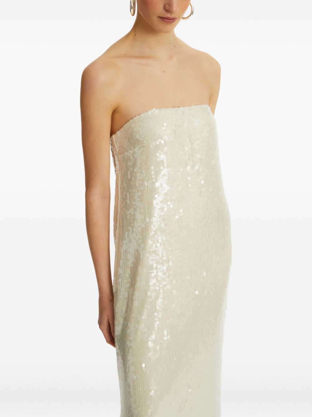 Long dress with sequins